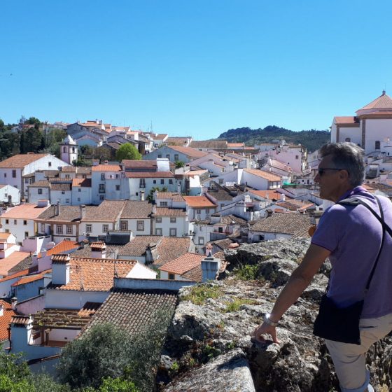 Julian admiring some of Castelo de Vide's views