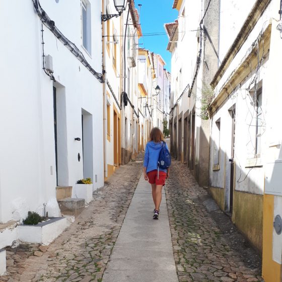 The picturesque narrow streets of Castelo de Vide