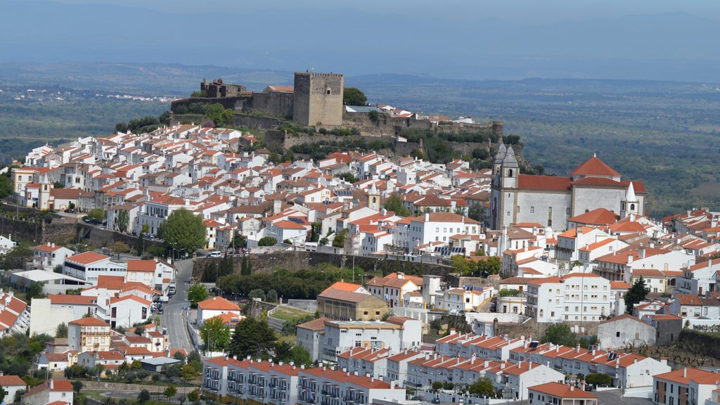 Castelo de Vide - viewed from across valley