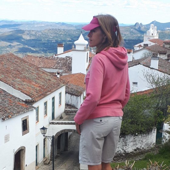 Looking out over the rooftops.