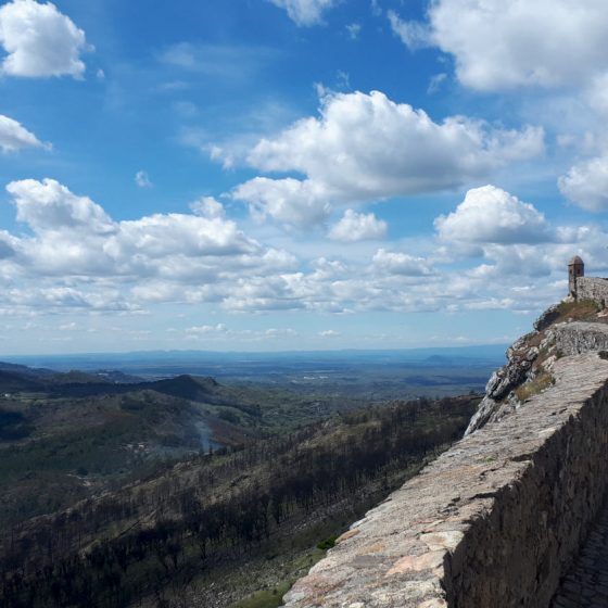 Views over the Alentejo plains from Marvao town walls