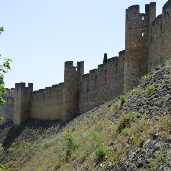 The outer walls of the Convento Cristo