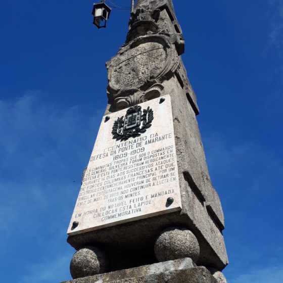 Centenary statue marking the defence of the town against Napoleonic invaders