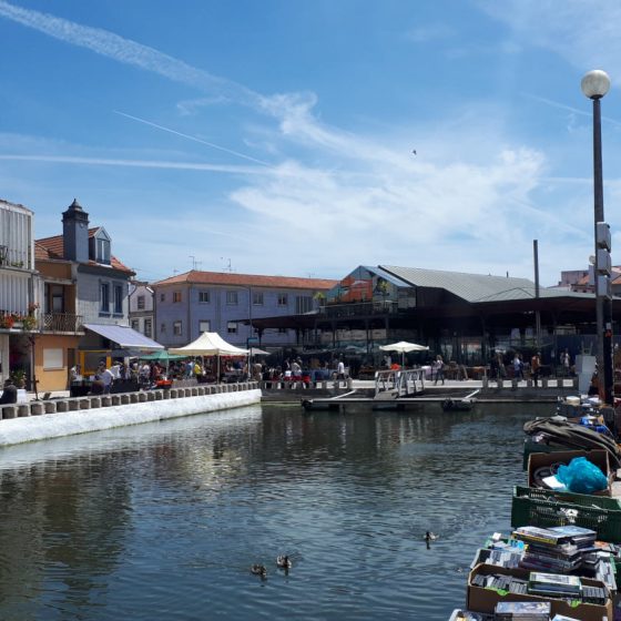 Looking along the canal down to the Fish Market