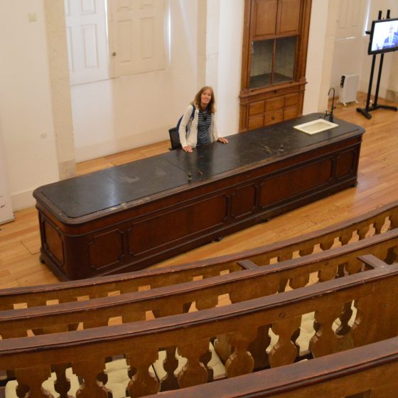 Coimbra University - Marcella gives a lecture