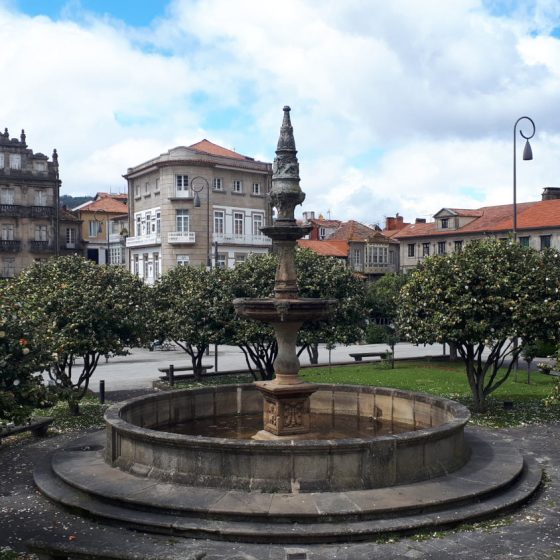 Pontevedra fountain in convent garden