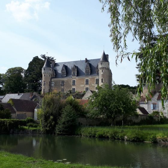 A view of the Chateau de Montresor from the river