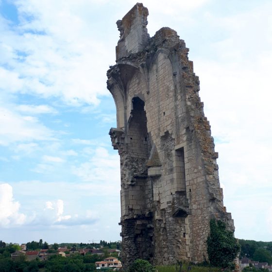 Remains of the one of Chauvigny's five castles