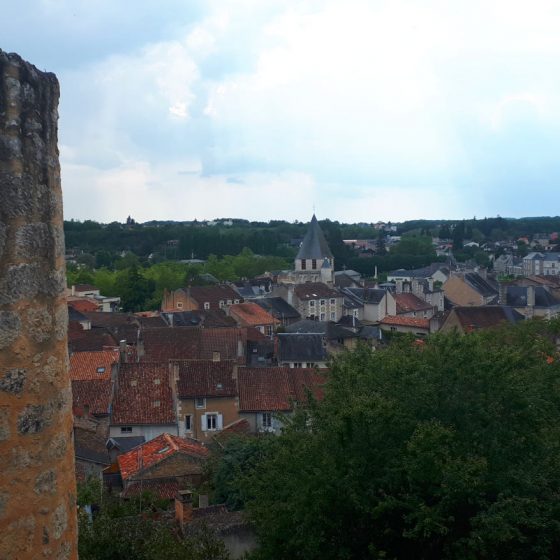 Views over the Vienne area from Chauvigny upper town