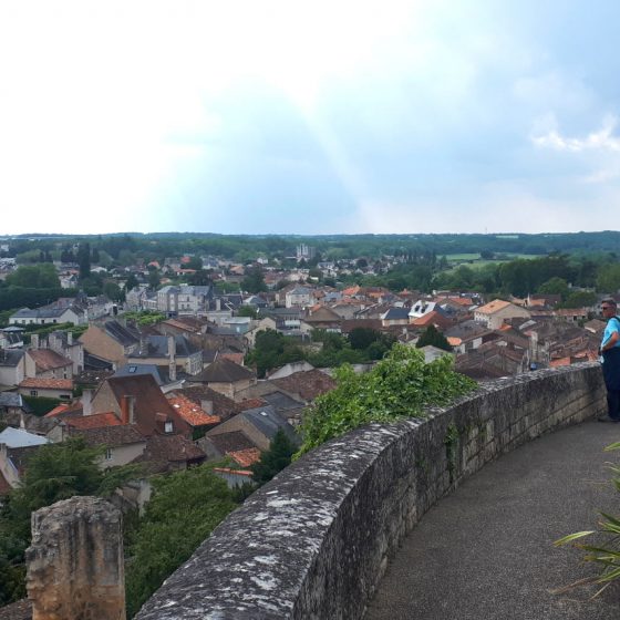 Views over the Vienne area from Chauvigny upper town