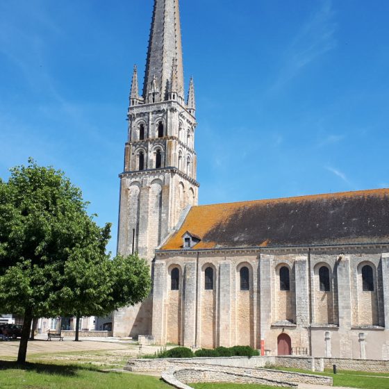 The Abbey with it's tall, elegant steeple