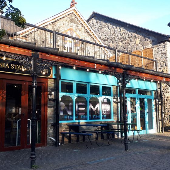 Betws-y-Coed promenade of shops