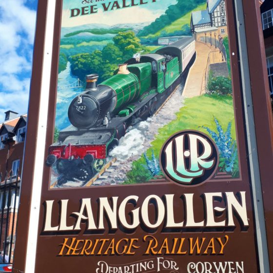 Llangollen's historic, heritage railway with steam driven engines