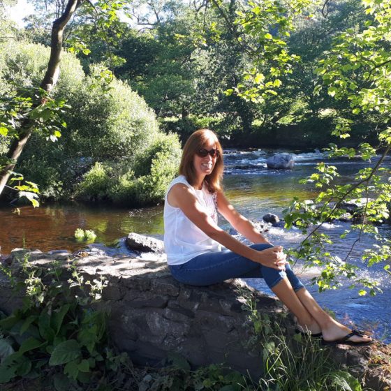 A beautiful spot right by the river for our first night in Wales