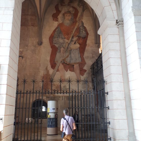 An interior frescoe of Augsburg Cathedral