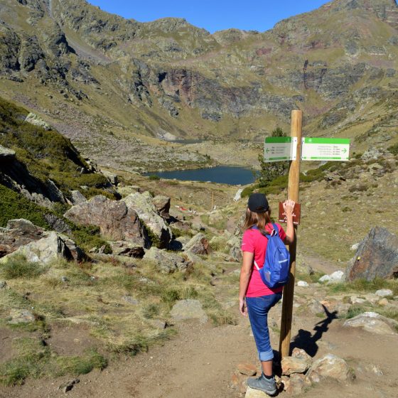 Andorra - Marcella above the lakes at the top