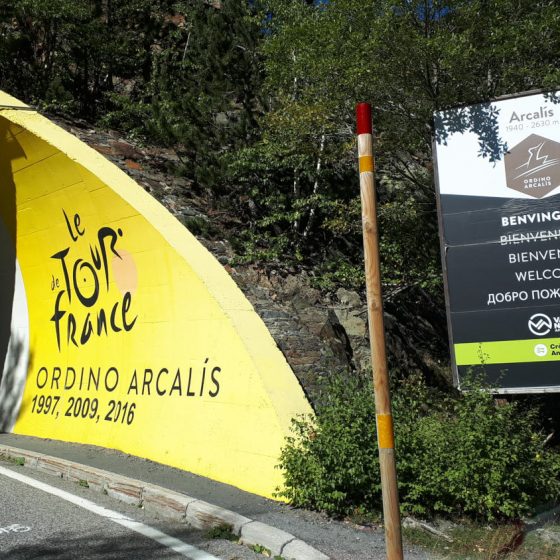 Andorra - Ordino Arcalis part of the Tour-de-France route