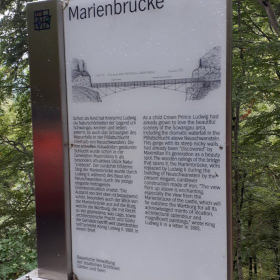 Marienbrücke information board
