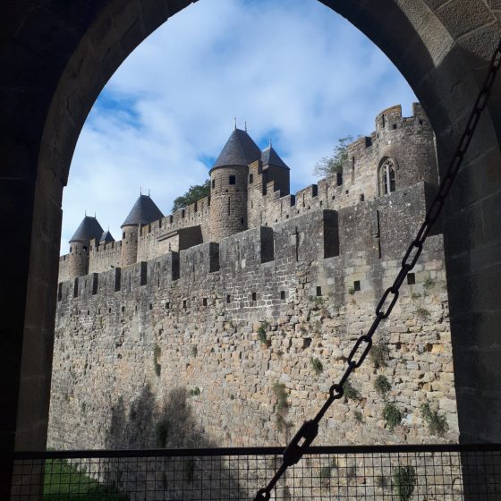 Carcassonne fortress ramparts