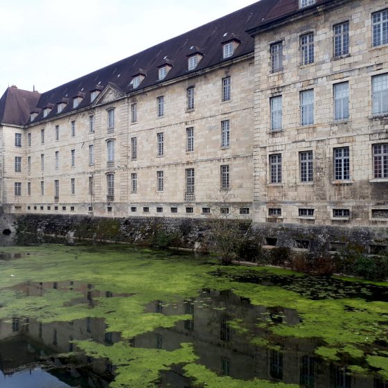 Grand old buildings on the edge of Dole