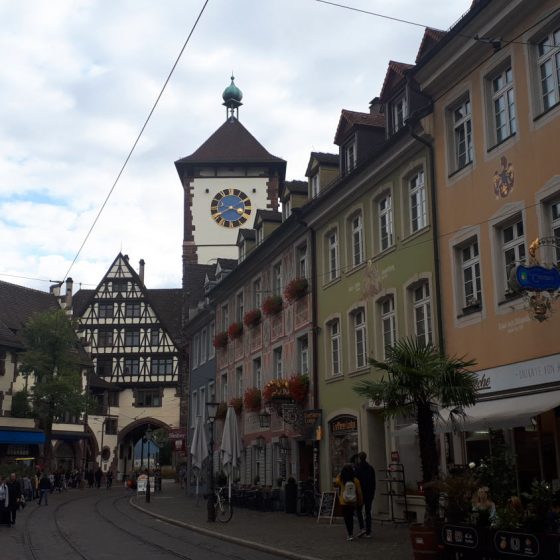 Freiburg's attractive streets and architecture