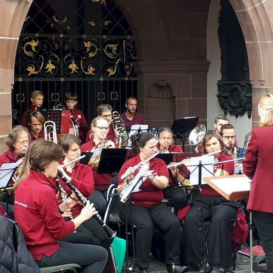 Entertainment on the streets of Freiburg