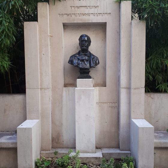 Bust of Louis Pasteur in his home town of Dole, France