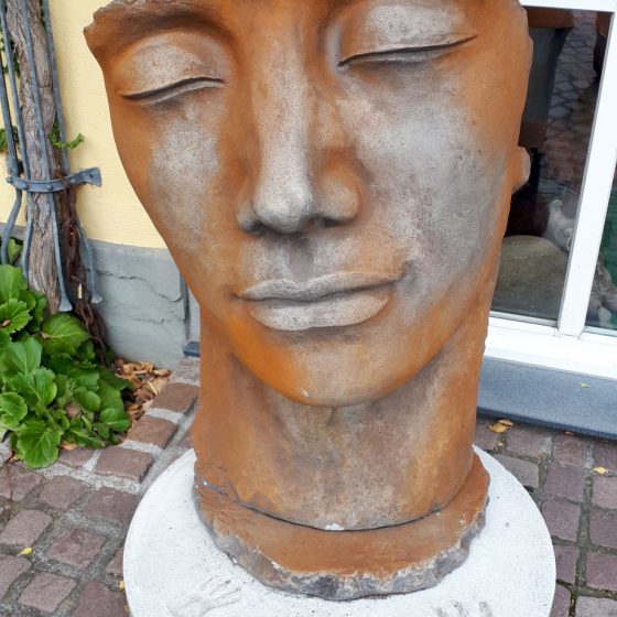 Meersburg face sculpture