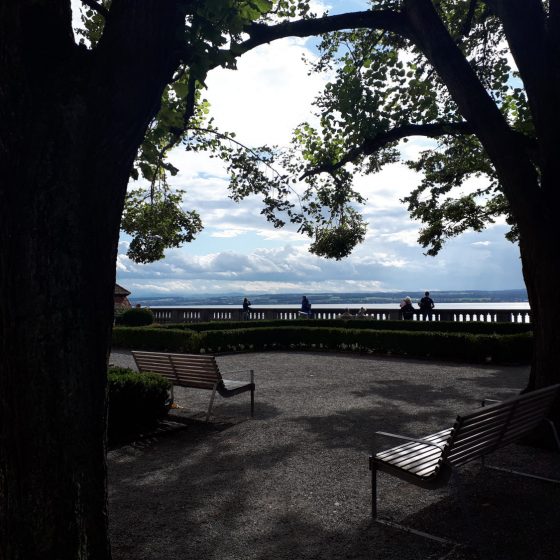 Meersburg upper town terrace