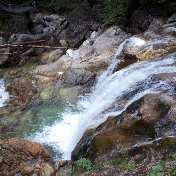 Our 2.4km walk through the Pollat Gorge to the castle