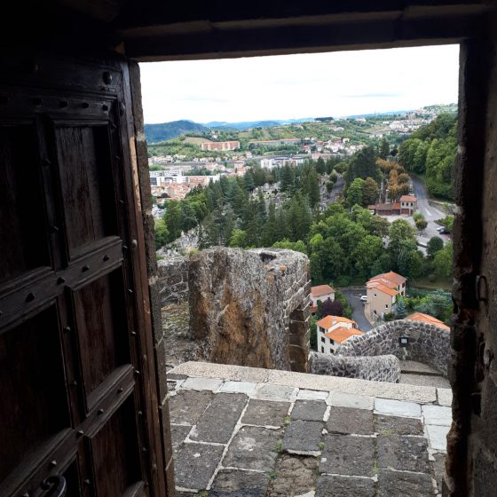 View out of the chapel doorway