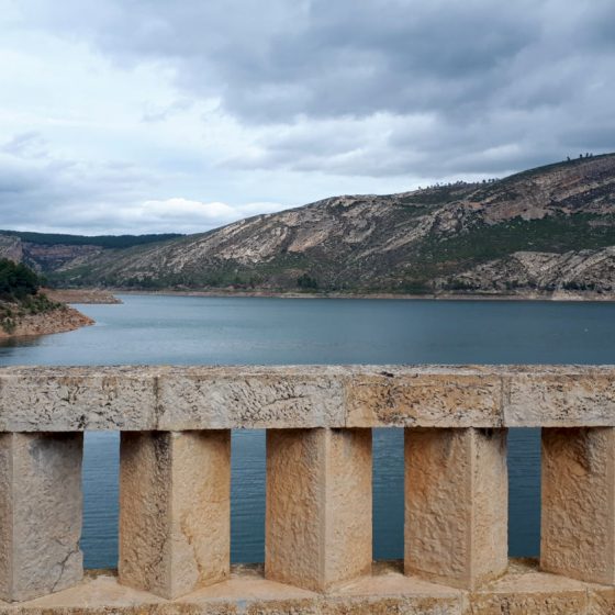 View from the road over the Benageber reservoir