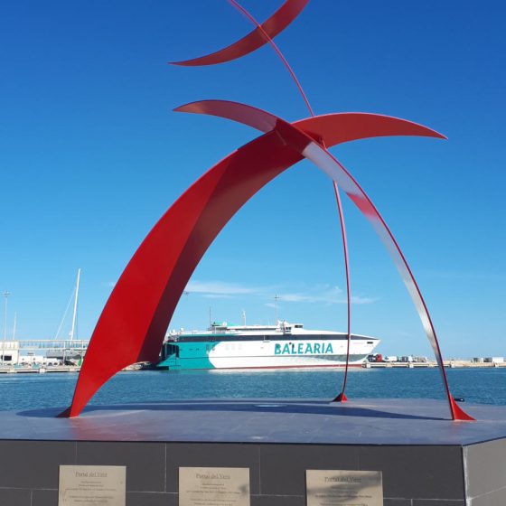 The harbour at Denia where ferries travel over to Ibiza